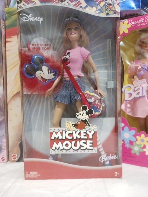 2004 Mattel Barbie Disney Mickey Mouse Barbie Doll Purse Keychain NRFB 2004 Mattel Barbie Disney Mickey Mouse Barbie Doll Purse Keychain NRFB