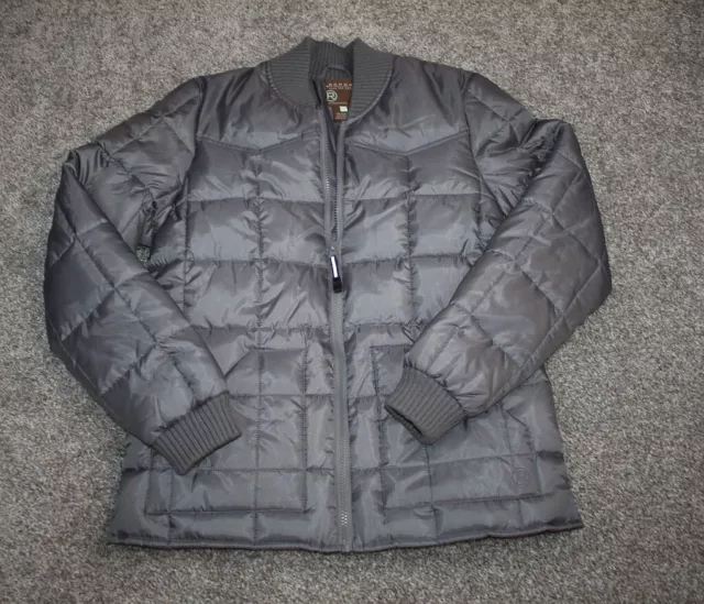 Roper Jacket Womens Small Grey Quilted Insulated 03-098-0761-0527 GY Equestrian