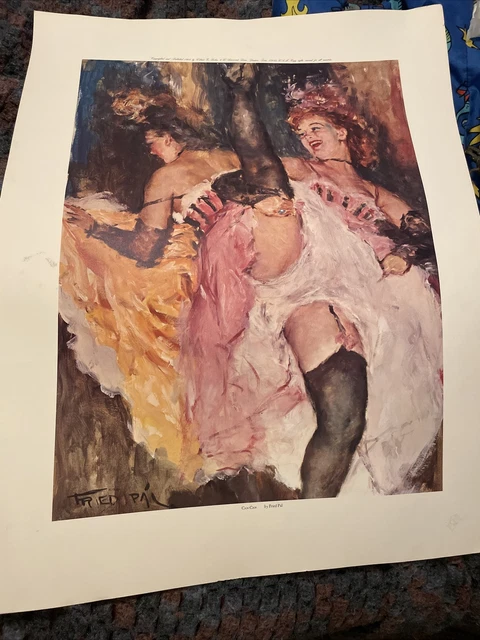 Fried Pal, 'Can-Can Dancers, Paris', Lithograph Poster, 22"x29" Fried Pal, 'Can-Can Dancers, Paris', Lithograph Poster, 22"x29"