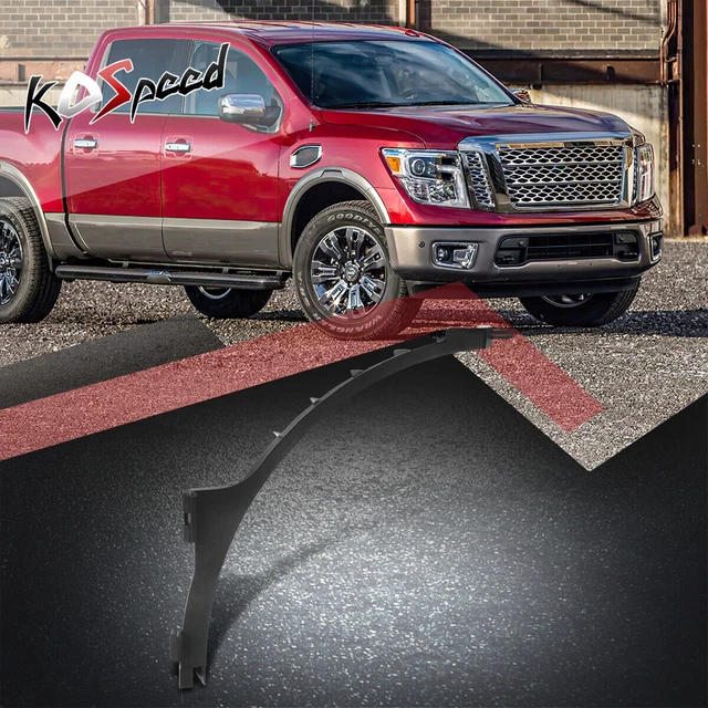 Factory Style Left Side Radiator Cooling Lower Fan Shroud for 17-19 Nissan Titan