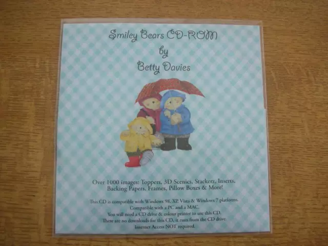 Smiley Bears by Betty Davies CD-ROM. New sealed