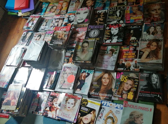 COLLECTION COMPLÈTE DE 426 magazines de Vanessa Paradis, France et ...