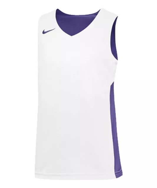 NWT Nike Youth Boy's Purple & White Reversible Core Jersey Size S 2