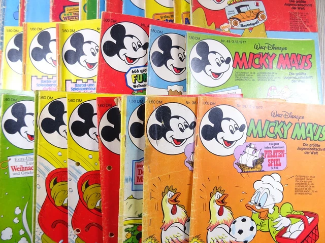 Micky Maus 33 Comic Hefte aus 1977 Ehapa teilweise Beilage lesen sammeln (8202)