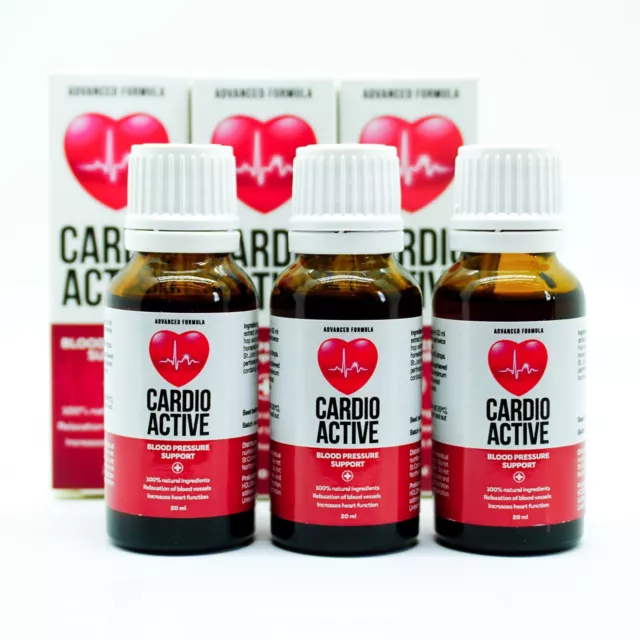 CARDIO ACTIVE set x3 - Gocce di erbe naturali per supporto cardiovascolare!