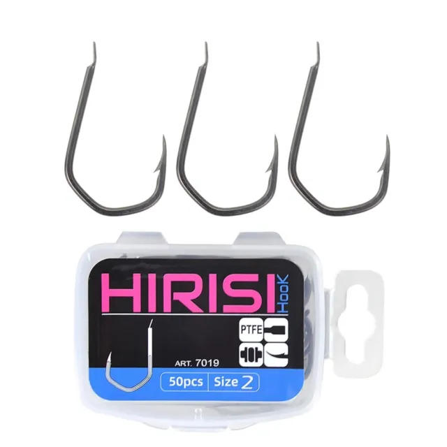 50pcs Professional Series Barbed Fishing Hooks Ideal for Carp Rigs and More