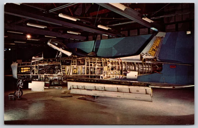 Postcard North American F-86H Sabre Air Force Museum OH S136