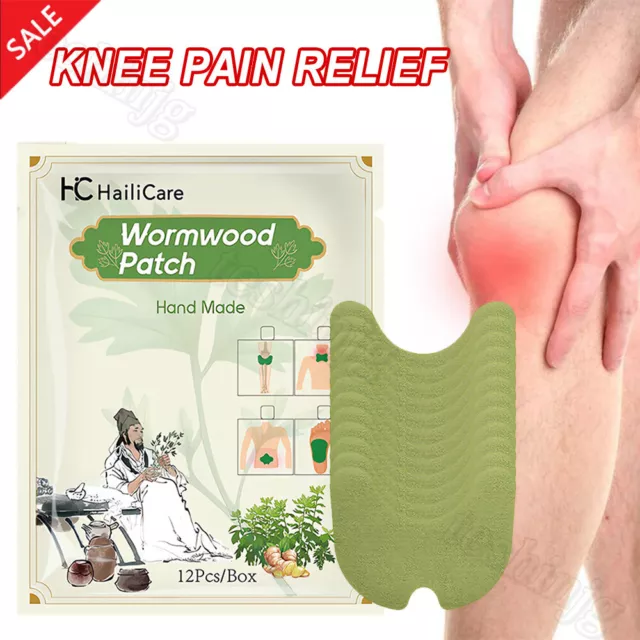 Wellnee Knee Pain Relief Patches Wormwood Sticker Neck Waist Joint Ache Pads UK