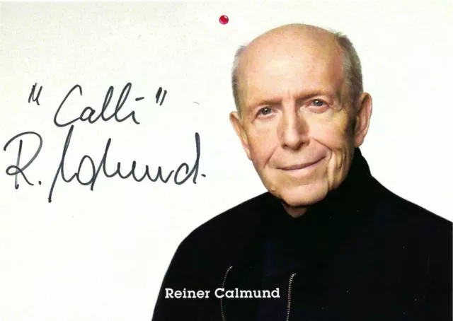 Autogrammkarte Reiner Calmund 10x15 cm Bayer Leverkusen Manager Calli Kult AK n