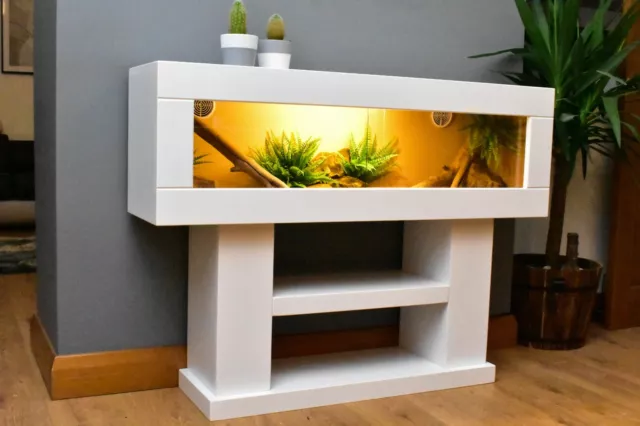 4FT MODERN REPTILE Vivarium Tank with Low Display Stand Original