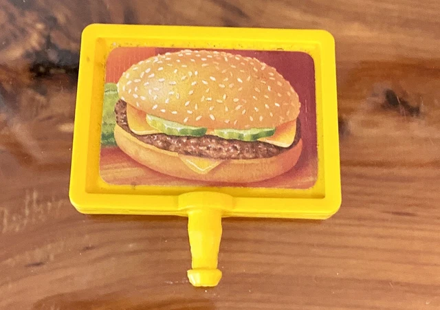 1990-1992 Fisher Price Little People McDonalds Restaurant Rotating Sign 2552