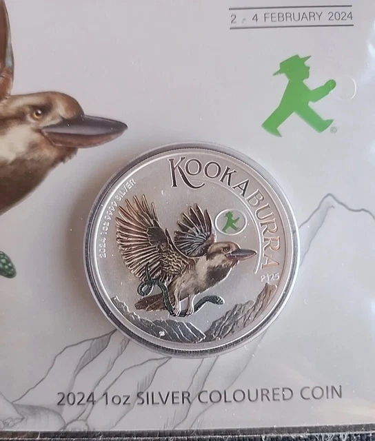 2024 AUSTRALIAN KOOKABURRA World Money Fair 1oz Silver Coloured