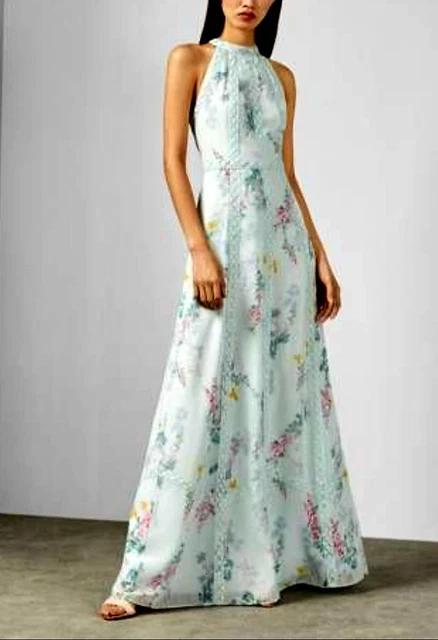 TED BAKER DIANNAH Bridal Lace Trim Pleated Skirt Dress Size 2 UK 10 Never  Worn 83.89 - PicClick UK