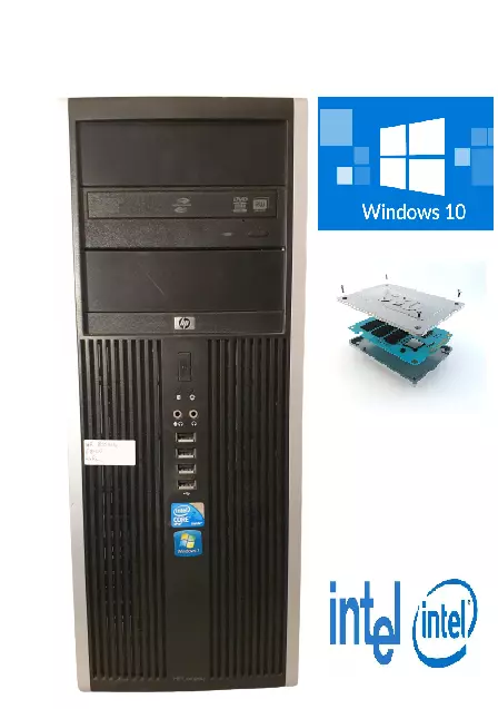 Office Büro PC Hp E8400 4GB bis 8GB Ram DDR3 SSD Windows 10Pro