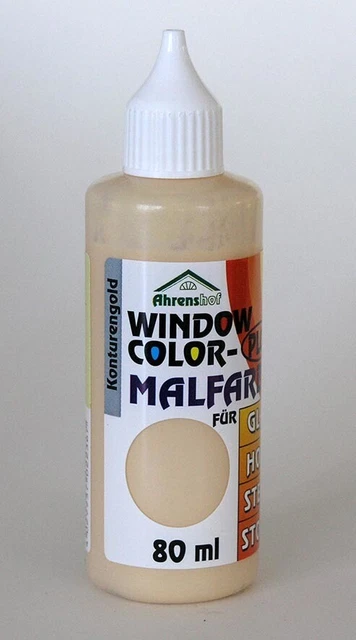 Ahrenshof Window Color Plus Konturenfarbe gold 80 ml
