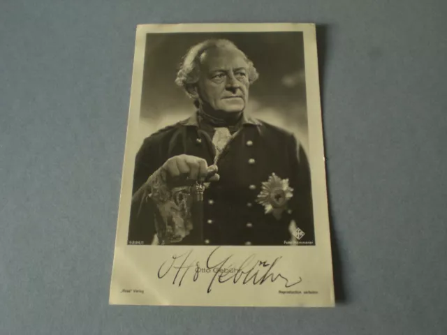 Otto Gebühr signiert signed autograph Autogramm auf Autogrammkarte