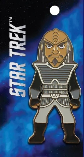 Star Trek Next Generation Klingon Warrior Standing Figure Metal Enamel Pin NEW