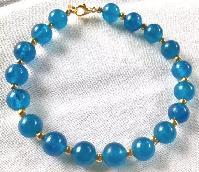 🌟BRACELET perles pierre Agate  , perles semi précieuses  ⭐️