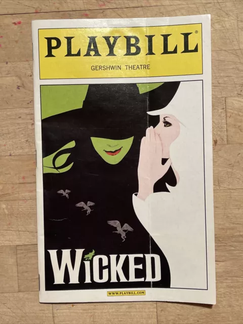 WICKED Aug 2005 Broadway Playbill! SHOSHANA BEAN, Rue McLanahan, MEGAN HILTY +!