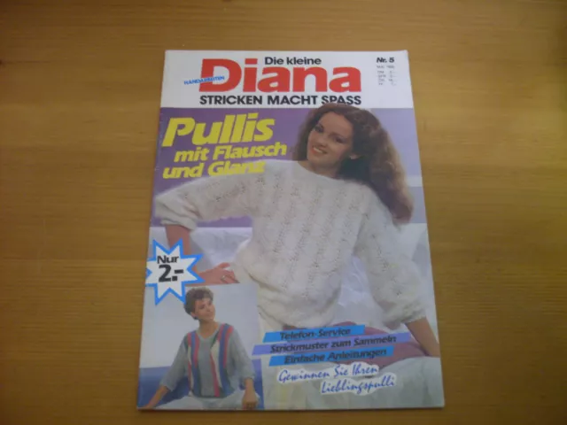 altes Handarbeitsheft die kleine Diana Nr. 5 von 1985  stricken Vintage