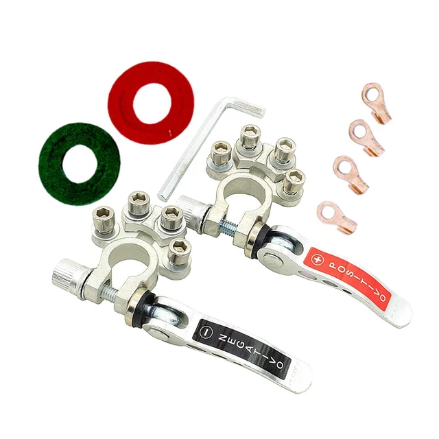 1 SET CAR Battery Terminals Auto Battery Pile Head Connector Battery ...
