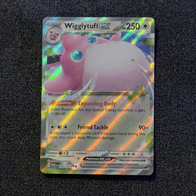 Pokémon TCG Wigglytuff ex Scarlet & Violet - 151 040/165 Holo Double Rare