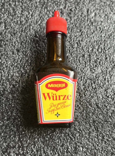 Maggi Würze 8g 6 Ml Mini Flasche MINI MAGGI FLASCHE 9g aus Glas mit Magnet Miniatur Befüllbar Rarität