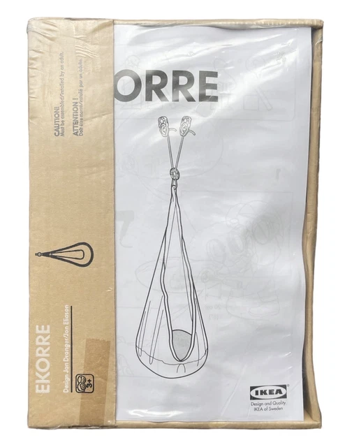 IKEA EKORRE KIDS Hanging Sensory Seat Hammock Swing Gray NO PAD
