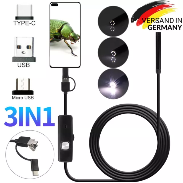 10M wasserdichte HD Endoskop USB Typ-C Endoskop Inspektionskamera für Android 2