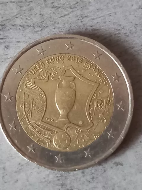 2 euros commémorative france "Euro foot 2016"