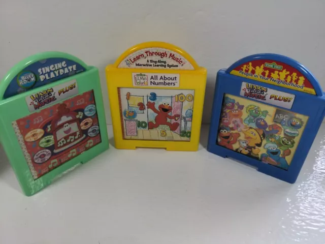 Lot of 4 Fisher Price Learn Through Music Plus Cartridges ONLY!!!