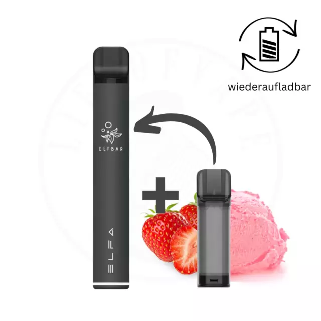 ELFA ELFBAR 600 I E-Zigarette Pod-System I 2x 2ml 20mg Nikotin I E-Shisha Vape 2