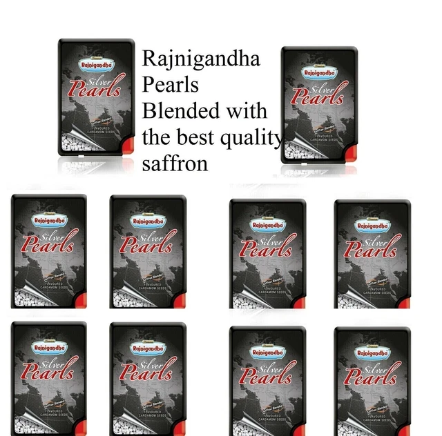 Rajnigandha Silver Pearls 10 x 5,75 g semi di cardamomo Elaichi...