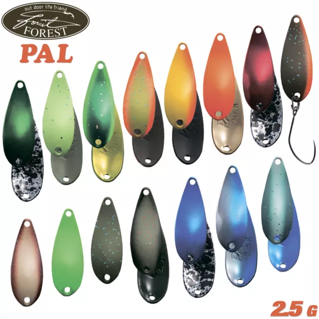 Forest Pal 2.5 g 26 mm trout spoon various color