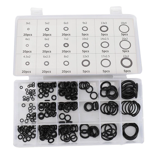 Caoutchouc Joint Torique Assort Set Kit Remplacement 225Pcs Plomberie Utile