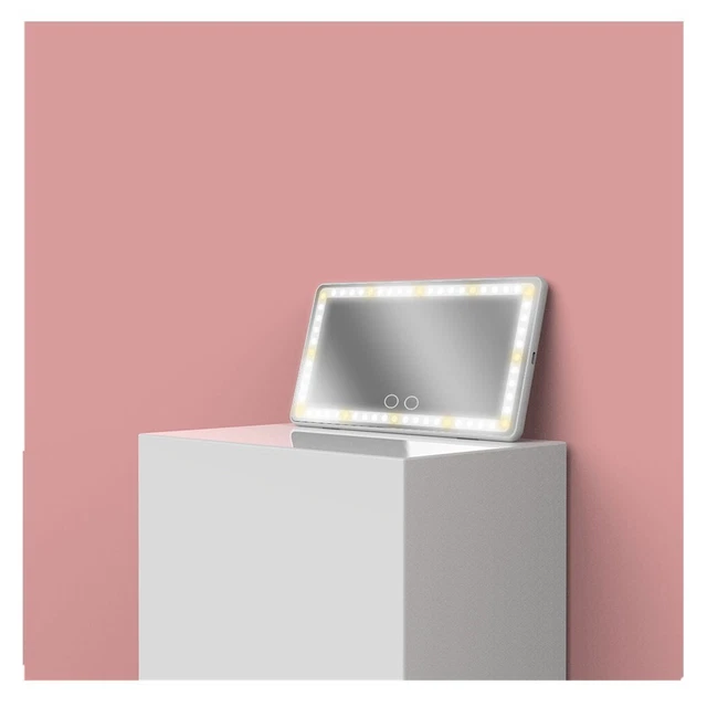 60LED Lights Automobile Makeup Mirror Sensor USB Power Detachable Car Sun Visor
