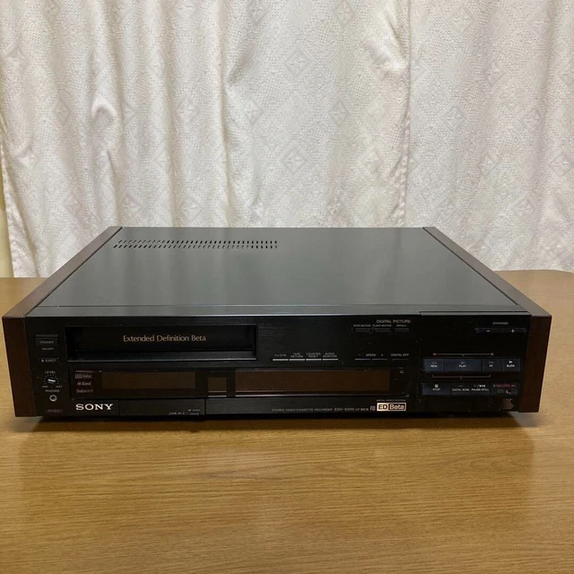 SONY EDV-5000 Video Cassette Recorder Hi-Band Japan Betamax ED Beta Deck Used