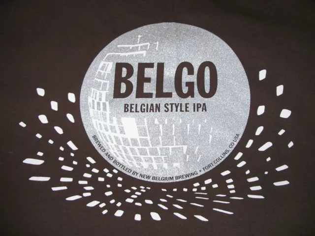 Belgo Belgian Style IPA T Shirt New Belgium Brewing Company Colorado Beer 2XL