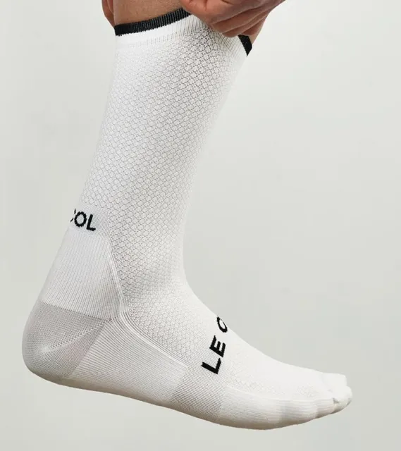 Le Col Socken weiß L/XL NEU BRANDNEU MIT ETIKETT (Pro Team Road Race Gravel Cross Tour Tri MTB)