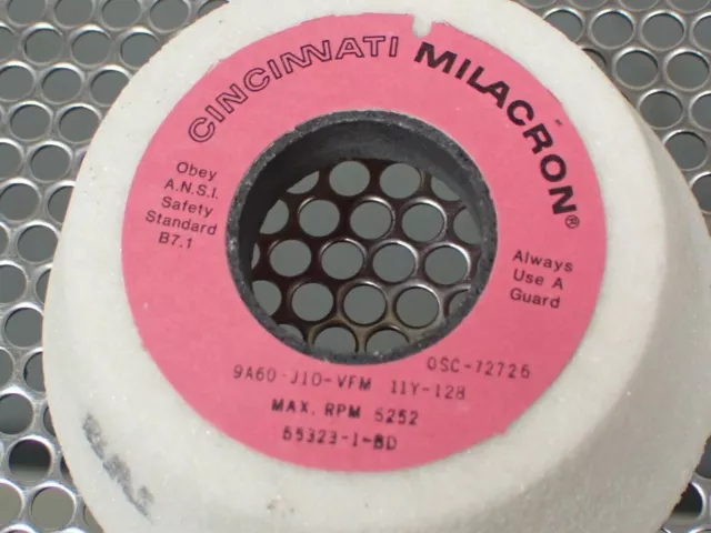 Cincinnati Milacron 9A60-J10-VFM 11Y-128 OSC-12726 Flaring Cup Grinding Wheels 3