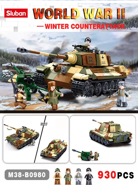 Lego Train NUTCRACKER Military Tiger Tank Building Set Heavy