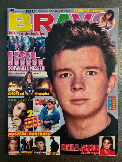 BRAVO 48/1987 Heft Komplett - Michael Jackson, Bryan Adams, Cliff Richard - Top!