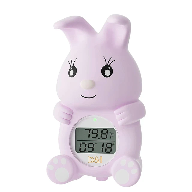 Bunny Baby Bath Thermometer (Upgraded Version), Infant Baby Bathtub Thermometer