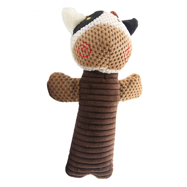 Giocattolo da masticare cane suono cotone cucciolo giocattoli animali cigolanti morso cucciolo da masticare cane