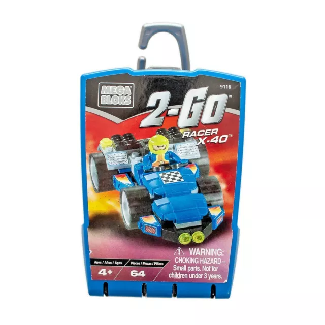 VTG MEGA BLOKS 2 GO Racer X 40 64 pcs 11.06 PicClick UK