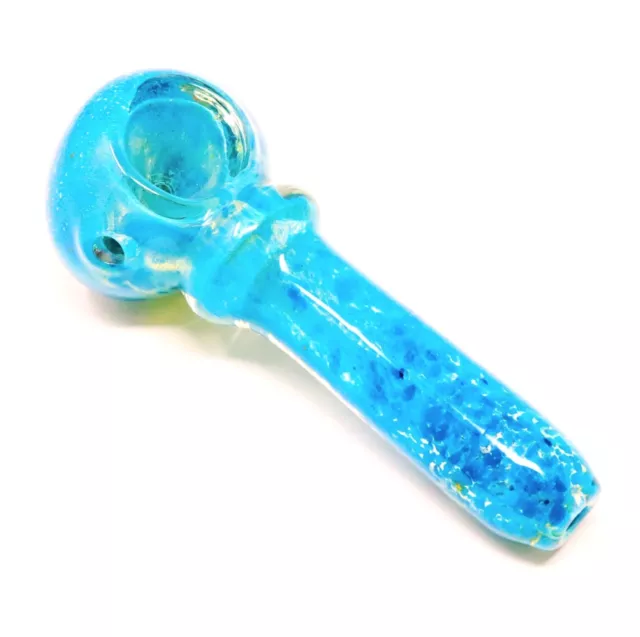 4.75" Blue Wand Thick Glass Pipe Smoking Tobacco Bowl Hand Pipes MB-0019