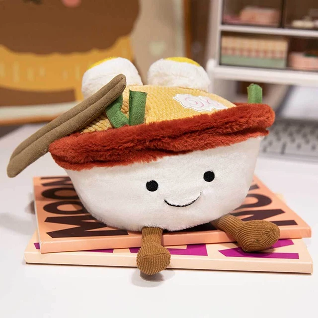 FUN RAMEN PLUSH Toy A Bowl of Ramen Cute Soft Plush Toy Doll Kids Gift ...
