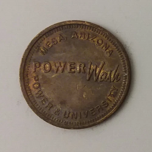 Power Wash Mesa Arizona Car Wash Token 25mm