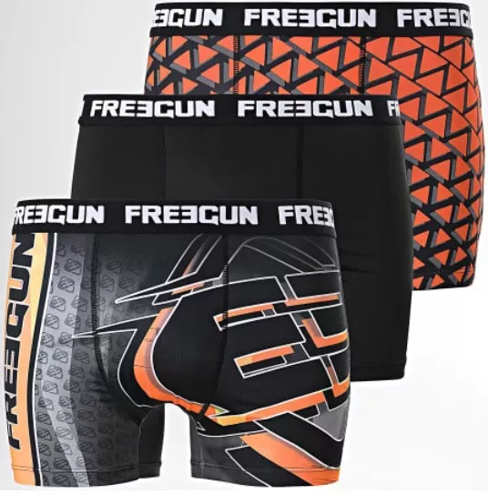 Packs 3 Boxers neuf caleçons Freegun enfants ados