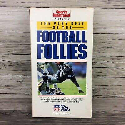SPORTS ILLUSTRATED FOOTBALL Follies VHS (Lot of 3 Tapes) 1986, 1989 NFL